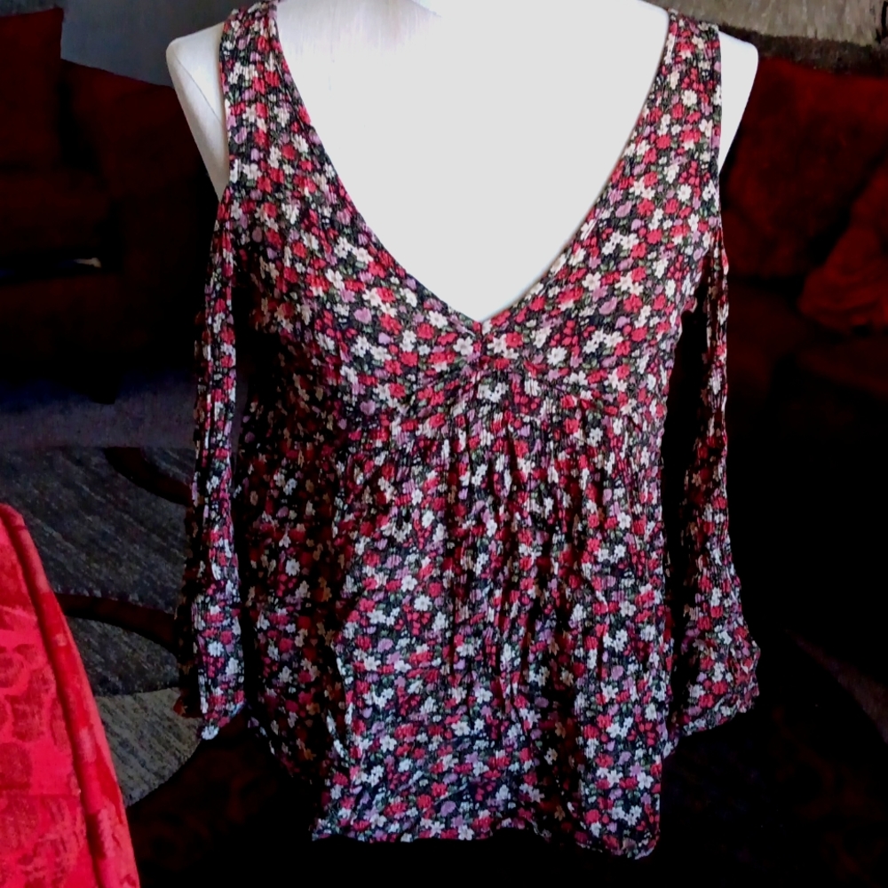 American Eagle Outfitters Cold shoulder blouse.